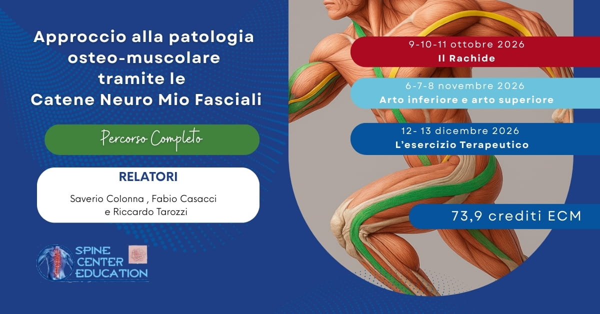 Le Catene Neuro-Mio-Fasciali ed. 2026 Percorso completo