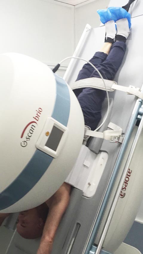 Diaframma in differenti posture valutato con la RMN 008 spine center