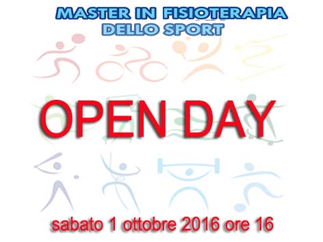 OPEN DAY- MASTER FISIOTERAPIA DELLO SPORT