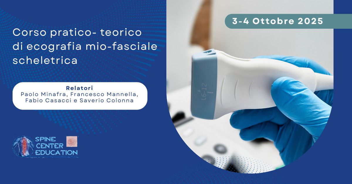 CORSO PRATICO-TEORICO DI ECOGRAFIA MIO-FASCIALE SCHELETRICA
